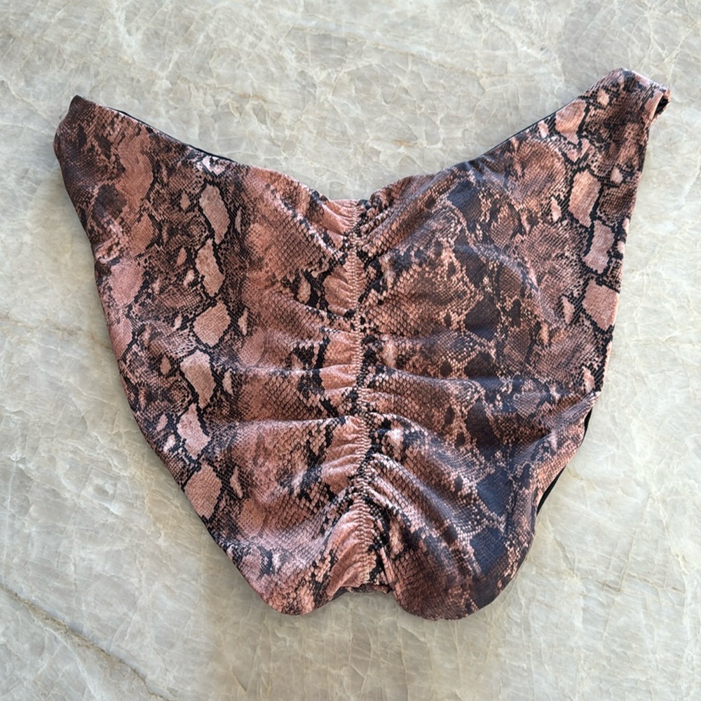 NWT PILYQ KAA reversible high cut bikini bottoms size‎ medium full style - Picture 6 of 7